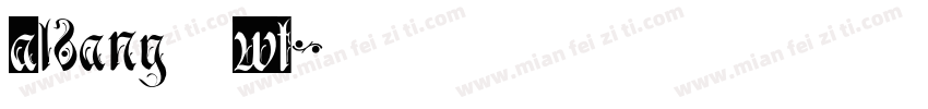 Albany WT字体转换